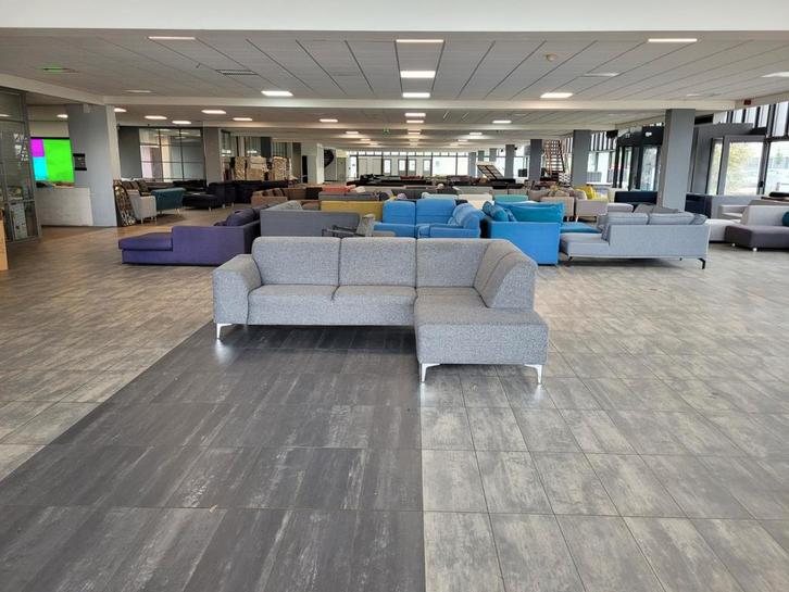 ✅️️️ GEREINIGD grijze hoekbank 275x200 | GRATIS LEVERING, Huis en Inrichting, Banken | Bankstellen, Zo goed als nieuw, Hoekbank