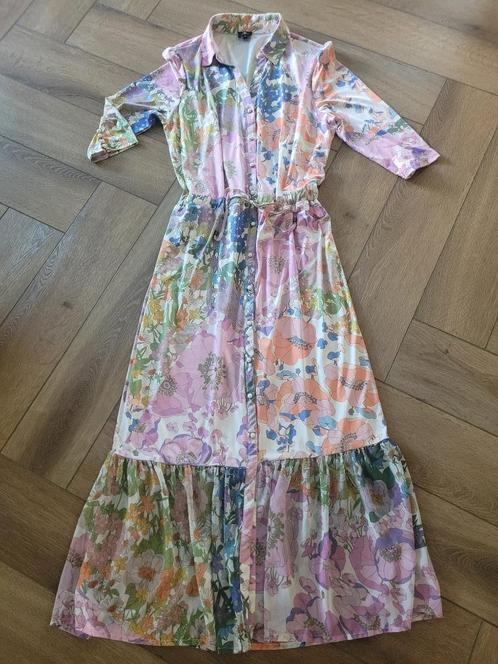 Prachtig gekleurde lange jurk van K-design, maat M, Kleding | Dames, Jurken, Zo goed als nieuw, Maat 38/40 (M), Onder de knie