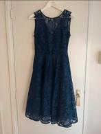 Blauwe kanten jurk, Jolie Moi maat 38, Kleding | Dames, Jurken, Maat 38/40 (M), Blauw, Jolie Moi, Ophalen of Verzenden