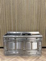 Prachtige La Cornue 165cm Inox Gas + Coup de Feu +Teppanyaki, Witgoed en Apparatuur, Fornuizen, 60 cm of meer, Grill, Ophalen of Verzenden