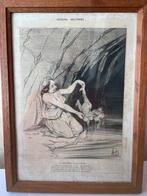 Oude prent van de doop van Achilles, Ophalen of Verzenden