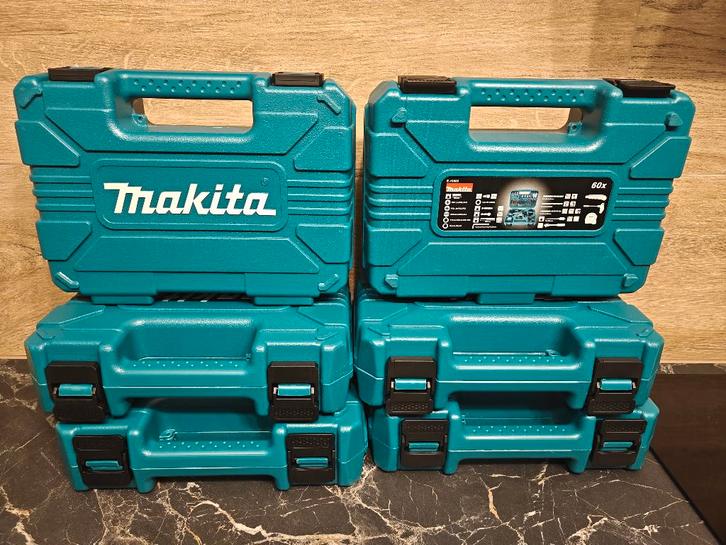 6x Makita 60 delige set, Doe-het-zelf en Verbouw, Gereedschap | Handgereedschap, Nieuw, Ophalen of Verzenden