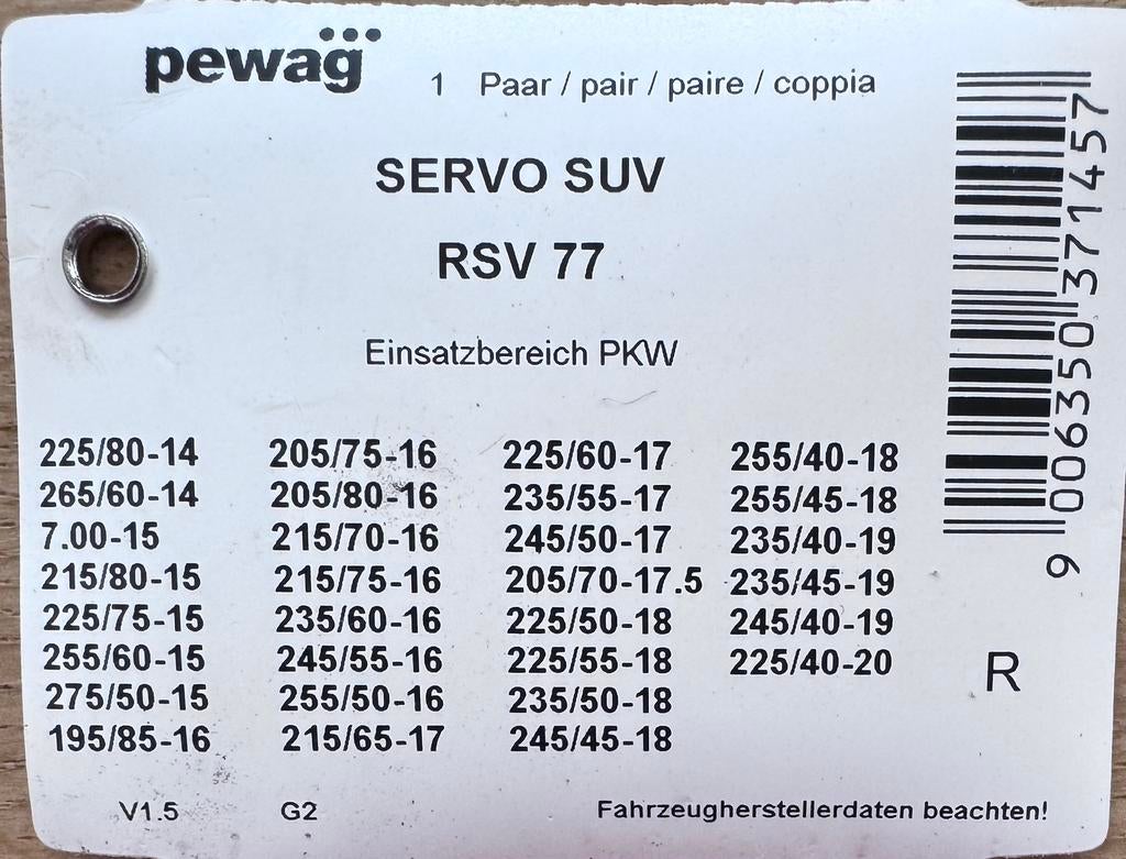 Sneeuwkettingen PEWAG SU4, Auto diversen, Sneeuwkettingen, Ophalen, Nieuw