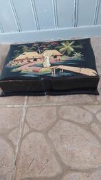 Antieke schrijfset in lakdoos met Oriëntaals Motief, Antiek en Kunst, Ophalen of Verzenden