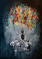 Kleurrijke luchtballon, Ophalen of Verzenden