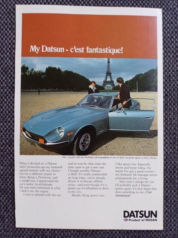 Datsun 260Z advertentie  beschikbaar voor biedingen