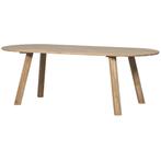 Woood Ovale eikenhouten tafel Tablo met poten, Huis en Inrichting, Tafels | Eettafels, Ophalen, Gebruikt, Eikenhout, 200 cm of meer