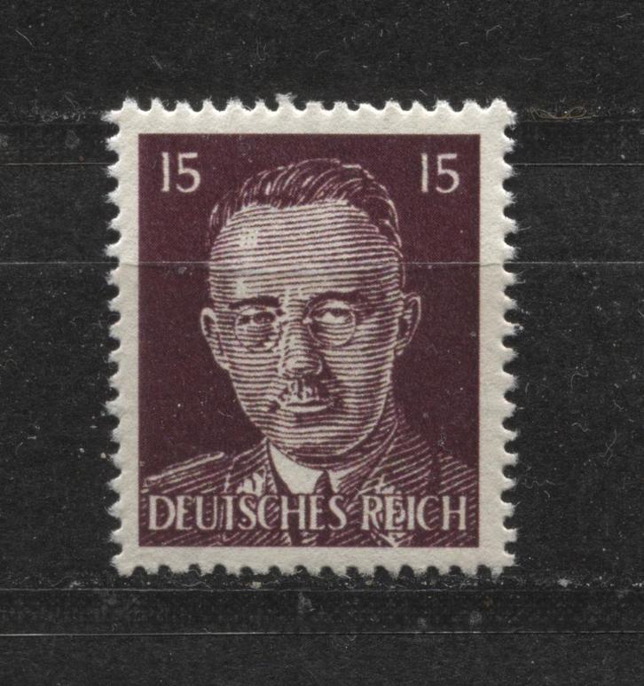 Propaganda postzegel met afbeelding Heinrich Himmler (9), Verzamelen, Militaria | Tweede Wereldoorlog, Landmacht, Foto of Poster