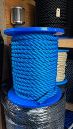 Rol 34 meter 14 mm dik blauw touw, Watersport en Boten, Ophalen of Verzenden, Nieuw, Lijn of Blok
