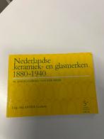 In nieuwstaat Boek Ned. Keramiek-en Glasmerken 1880-1940, Ophalen of Verzenden