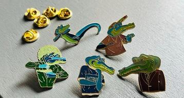 Vintage Amstrad computers 1992 : Collectie Krokodil Pins beschikbaar voor biedingen