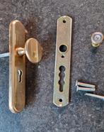 Koperen Buitendeur Plaat met Kijkgaatje, Gebruikt, 80 tot 100 cm, Ophalen of Verzenden, Buitendeur