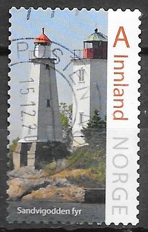 Noorwegen: Mi. 1921 uit 2016  vuurtoren, Ophalen of Verzenden, Noorwegen, Gestempeld
