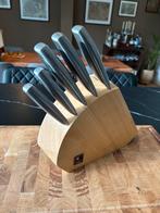 Richardson Sheffield Sense Messenset met Blok - Zo Goed Als, Ophalen of Verzenden, Zo goed als nieuw, Hout, Bestekset