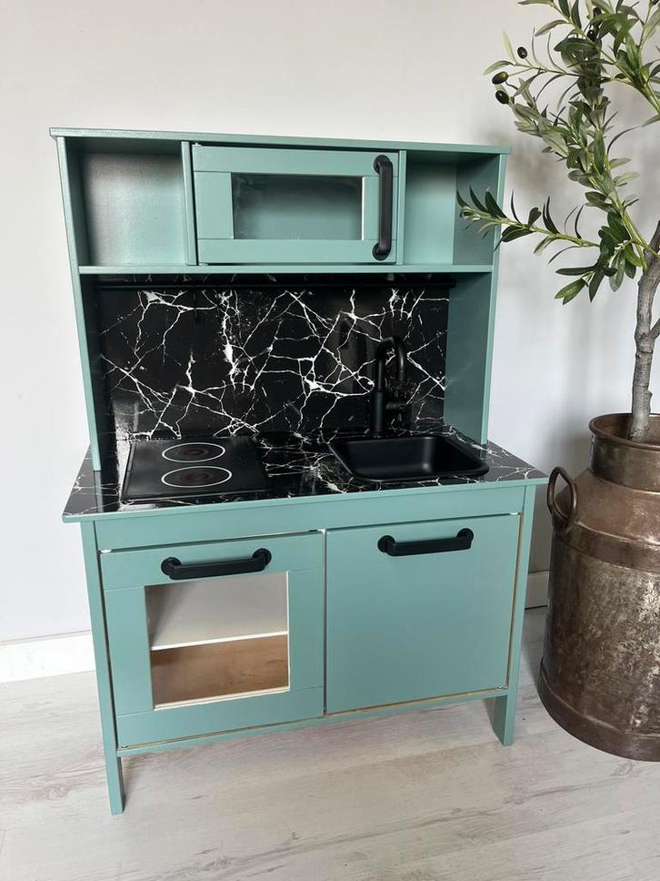 Restyled IKEA Duktig speelkeuken elcalyptusgroen, Kinderen en Baby's, Speelgoed | Speelkeukens, Zo goed als nieuw, Ophalen