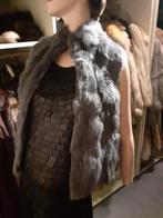 Muisgrijze echte bont bodywarmer bontvest bont maat S, Ophalen of Verzenden, Gedragen, Maat 36 (S), Grijs