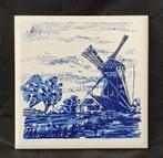 Delfts blauw tegeltje molen made in Japan Ina (318), Antiek en Kunst, Ophalen of Verzenden