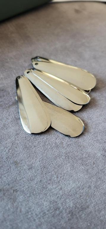 25x slanke spinnerbladen 45mm kunstaas beschikbaar voor biedingen