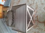 Rustieke Houten Lantaarn met Zink Details, Gebruikt, 50 tot 75 cm, Glas, Rustiek