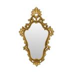 Italiaanse Klassieke Kuifspiegel Goud Barok Rococo 57cm, Minder dan 50 cm, Gebruikt, Ophalen of Verzenden, Minder dan 100 cm