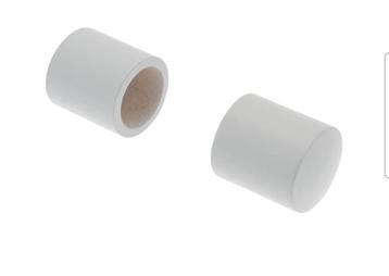 Decomode Eindknoppen Gordijnroede Wit 28mm (2st) beschikbaar voor biedingen