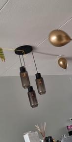 Italiaanse Hanglampen - Set van 3, Ophalen of Verzenden, Zo goed als nieuw, Glas, Italiaans