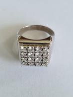 18 karaat witgouden ring met ca. 0.92 ct geslepen diamanten, Sieraden, Tassen en Uiterlijk, Ringen, 19 tot 20, Ophalen of Verzenden