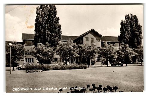 Groningen, Acad. Ziekenhuis - afd. Kinderkliniek, Verzamelen, Ansichtkaarten | Nederland, Gelopen, Groningen, 1960 tot 1980, Verzenden