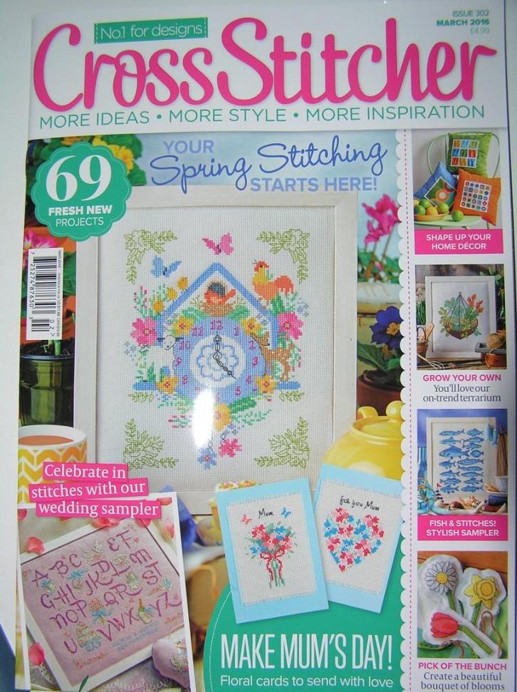 Cross Stitcher nr. 302 en Needlecraft - nieuw, Hobby en Vrije tijd, Borduren en Borduurmachines, Nieuw, Patroon, Handborduren