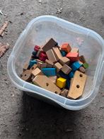 Houten blokken in bak, Ophalen of Verzenden, Gebruikt, Overige merken