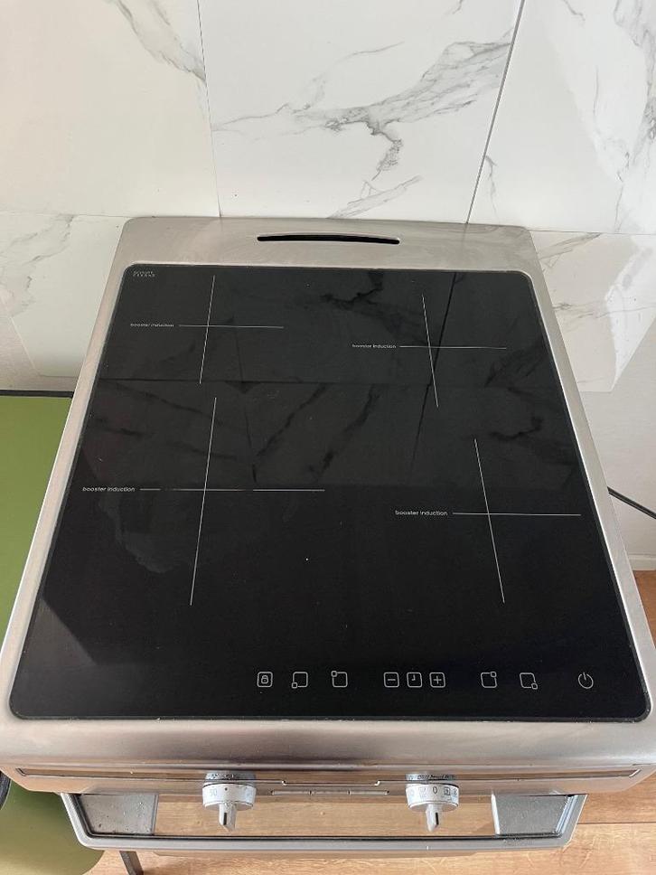Vrijstaand inductie fornuis met oven Inventum VFI5042RVS, Witgoed en Apparatuur, Fornuizen, Gebruikt, Vrijstaand, Inductie, 4 kookzones