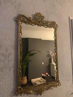 Antieke Gouden Spiegel, Huis en Inrichting, Ophalen, Gebruikt, 100 tot 150 cm, Rechthoekig