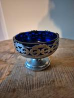 Kobalt blauwe suikerpot, Antiek en Kunst, Ophalen of Verzenden