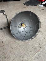 Industriele hanglamp, Huis en Inrichting, Lampen | Hanglampen, Ophalen, Zo goed als nieuw, Metaal, Industrieel