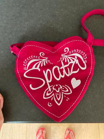 Dirndl tasje roze met drukknoop beschikbaar voor biedingen