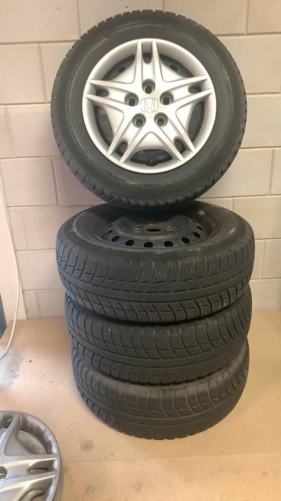 Vier stuks Micheline winterbanden inclusief stalen velgen, Auto diversen, Auto-accessoires, Ophalen of Verzenden