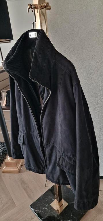 Prachtige 3/4 Brixon luxe wintercoat suède look zwart XL/54  beschikbaar voor biedingen