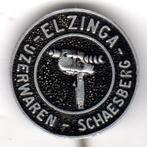 Speldje ELZINGA IJZERWAREN SCHAESBERG BOORMACHINE (A5), Verzamelen, Verzenden, Gebruikt, Overige onderwerpen