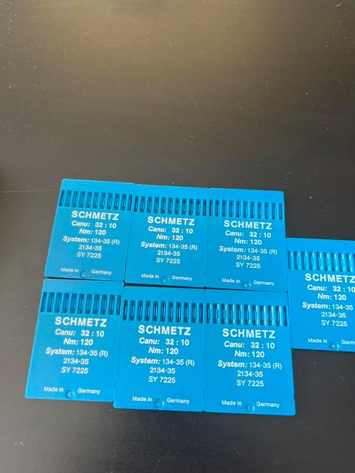 7x Schmetz industriële naaldrn 134-35 (R) – Maat 120, Hobby en Vrije tijd, Naaimachines en Toebehoren, Nieuw, Lockmachine, Overige merken