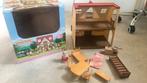 Sylvanian Families huis red roof cosy cottage startersset, Verzamelen, Poppenhuizen en Toebehoren, Ophalen of Verzenden, Gebruikt