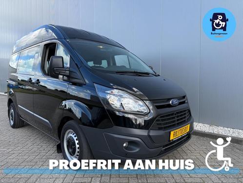 Ford Transit Custom Rolstoelbus 6 Persoons (Airco) 2017, Auto's, Bestelauto's, Bedrijf, Te koop, Aangepast voor mindervaliden