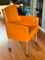 4 Spark Toledo leren stoelen - opknappers, Huis en Inrichting, Stoelen, Ophalen, Gebruikt, Overige kleuren, Leer