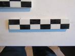 20 antieke randtegeltjes zwartwit geblokt, Ophalen of Verzenden