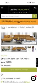 ZGAN Stratos U-Bank / Hoekbank van het Anker - Grijs - 355cm, Huis en Inrichting, Banken | Bankstellen, Ophalen, -, Stra design royale u bank hoekbank modern familie bank