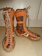 The ART Company laarzen 40 VINTAGE oranje camouflage canvas, Hoge laarzen, Verzenden, Oranje, Zo goed als nieuw