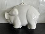 Vintage puddingvorm / mold wit varkentje 🐷, Antiek en Kunst, Antiek | Keramiek en Aardewerk, Ophalen of Verzenden