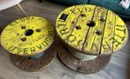 Haspel Salontafel - Uniek en Stoer, Ophalen, Gebruikt, 50 tot 100 cm, Rond