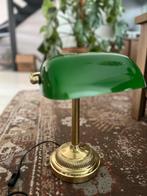 Notarislamp vintage, Huis en Inrichting, Lampen | Tafellampen, Ophalen of Verzenden, Zo goed als nieuw, Glas, Minder dan 50 cm
