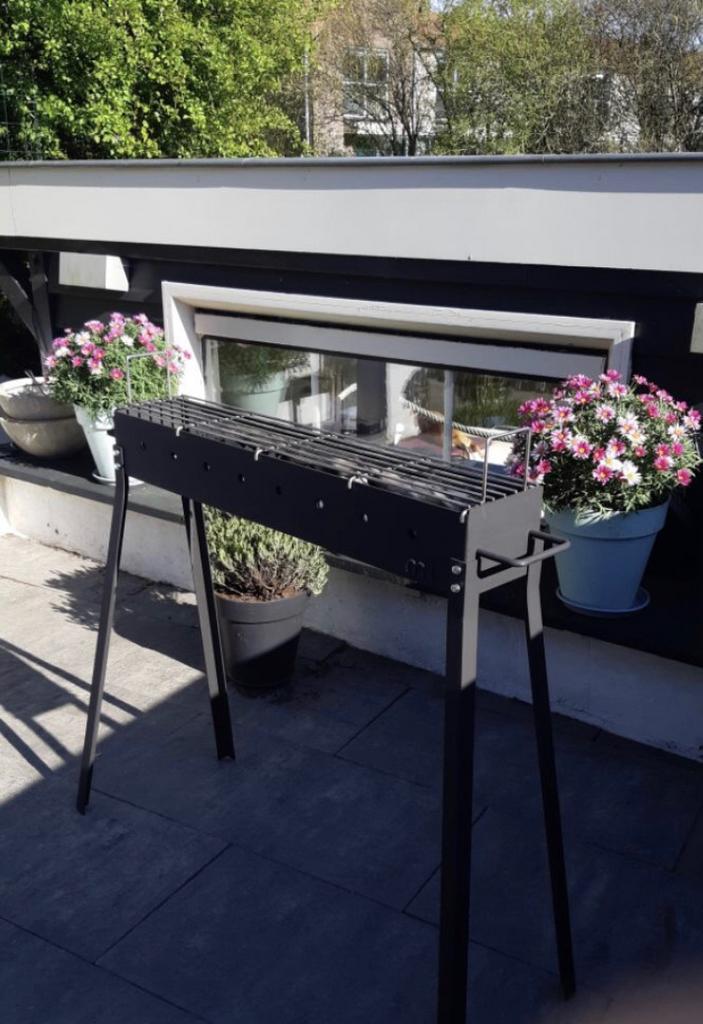 Échte Indonesische Saté houtskool Barbecue RVS ROOSTER!  B, Tuin en Terras, Houtskoolbarbecues, Nieuw, Met accessoires, Ophalen of Verzenden