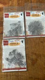 Marianne design 3 clear stamps doodle kerst, Hobby en Vrije tijd, Stempelen, Ophalen of Verzenden, Zo goed als nieuw, Clearstamp